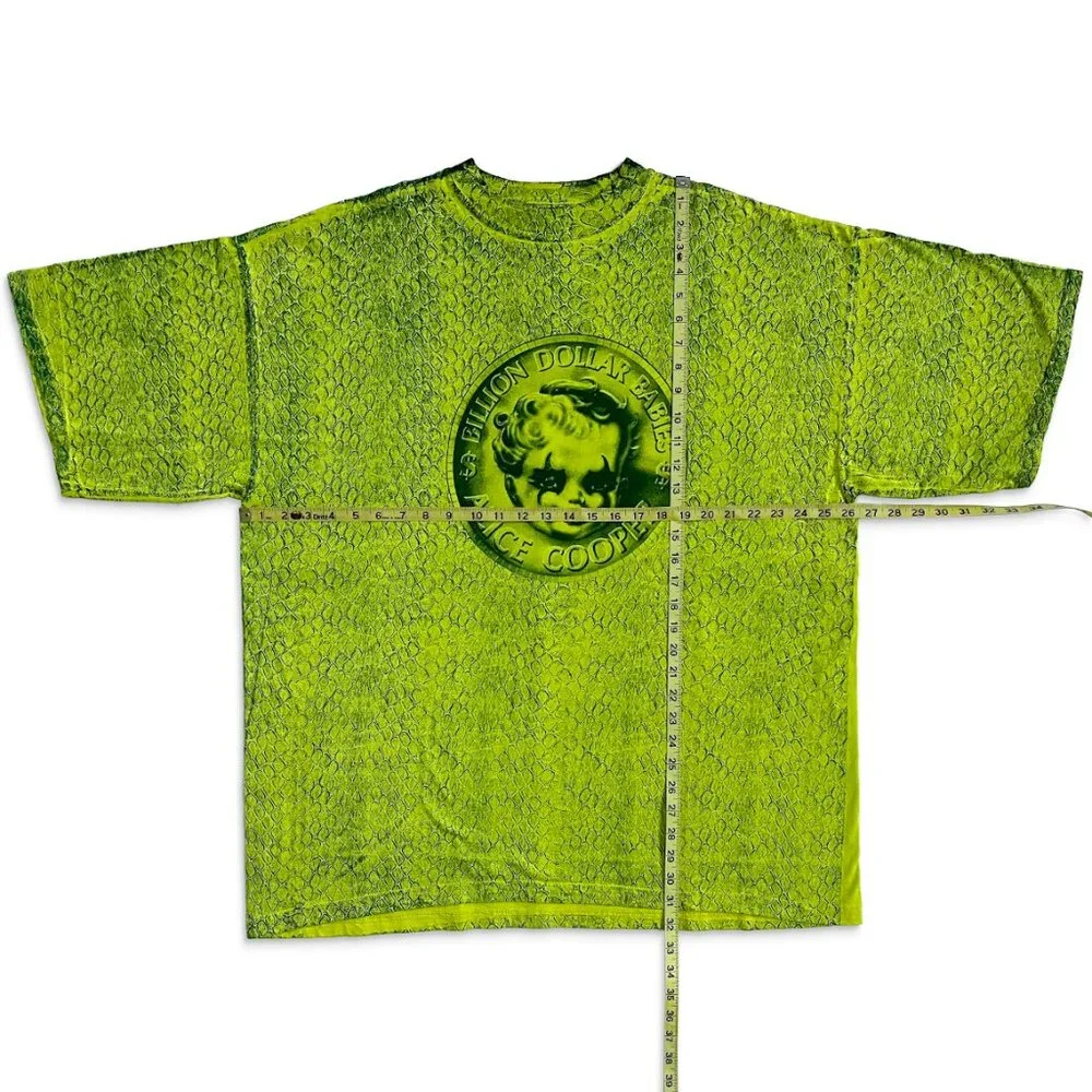 Alice Cooper- Vintage 1999 Tour- Million Dollar Babies Snakeskin Allover - Picture 8 of 10
